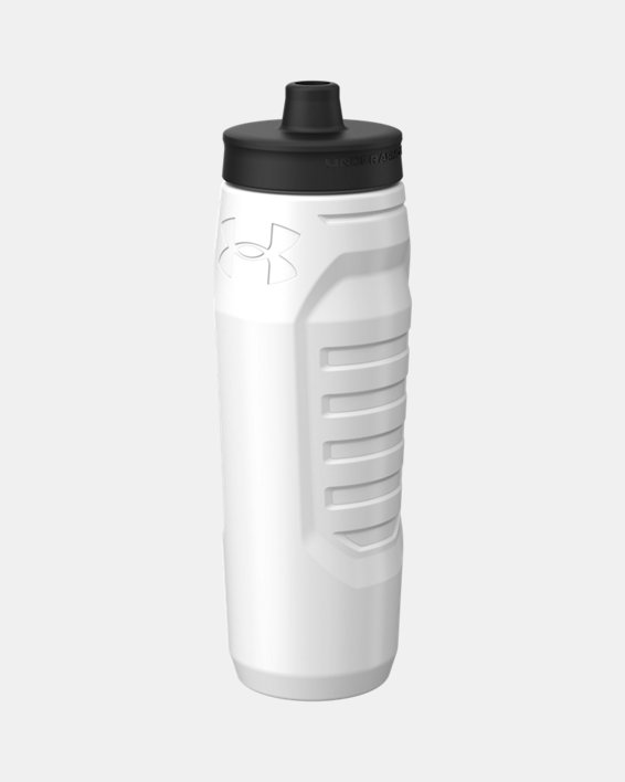 UA Sideline Squeeze 32 oz. Water Bottle, White, pdpMainDesktop image number 1